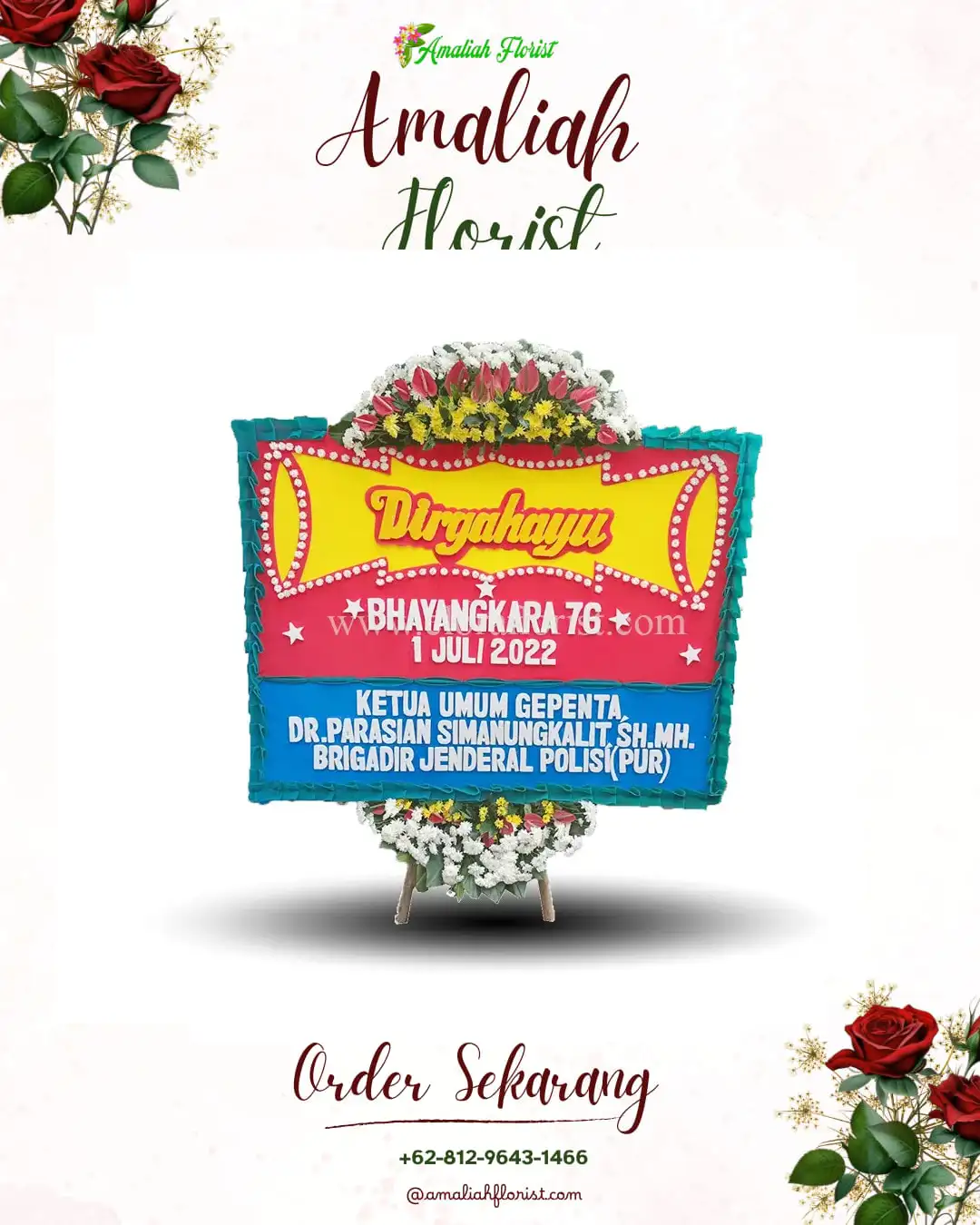 Papan Bunga HUT Ulang Tahun Pasir Penyu